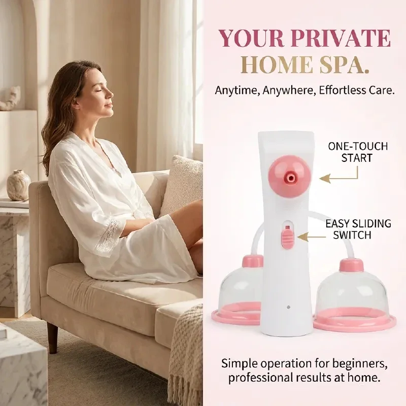 Breast Pump - 電動胸部マッサージ器 バスト吸引真空増強ボディポンプ たるみ改善 電動ボディケア機器