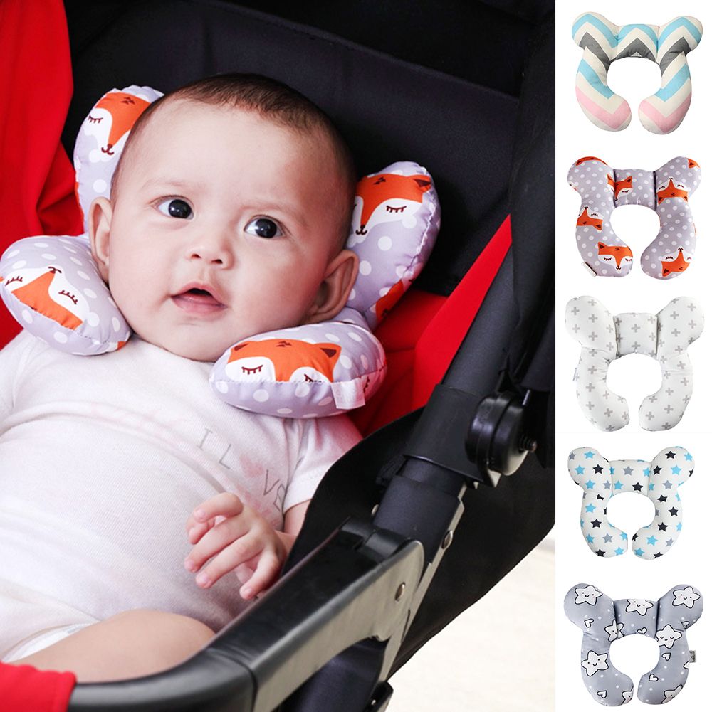 Anti-Roll Baby Pillow - アンチロールU字型ネックサポートピロー,ベビーカークッション,カーシート,睡眠時のトラベルピロー
