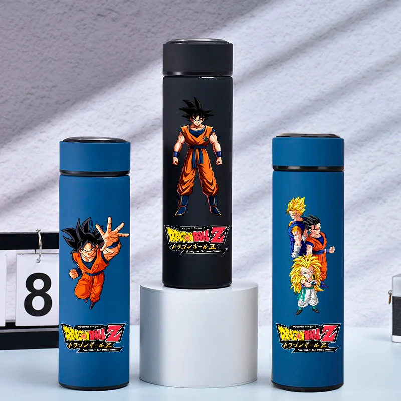 Portable Bottle Warmer - 500mlドラゴンボールアニメステンレス鋼製水筒 保温保冷 携帯用漏れ防止 屋外用ウォーターカップ