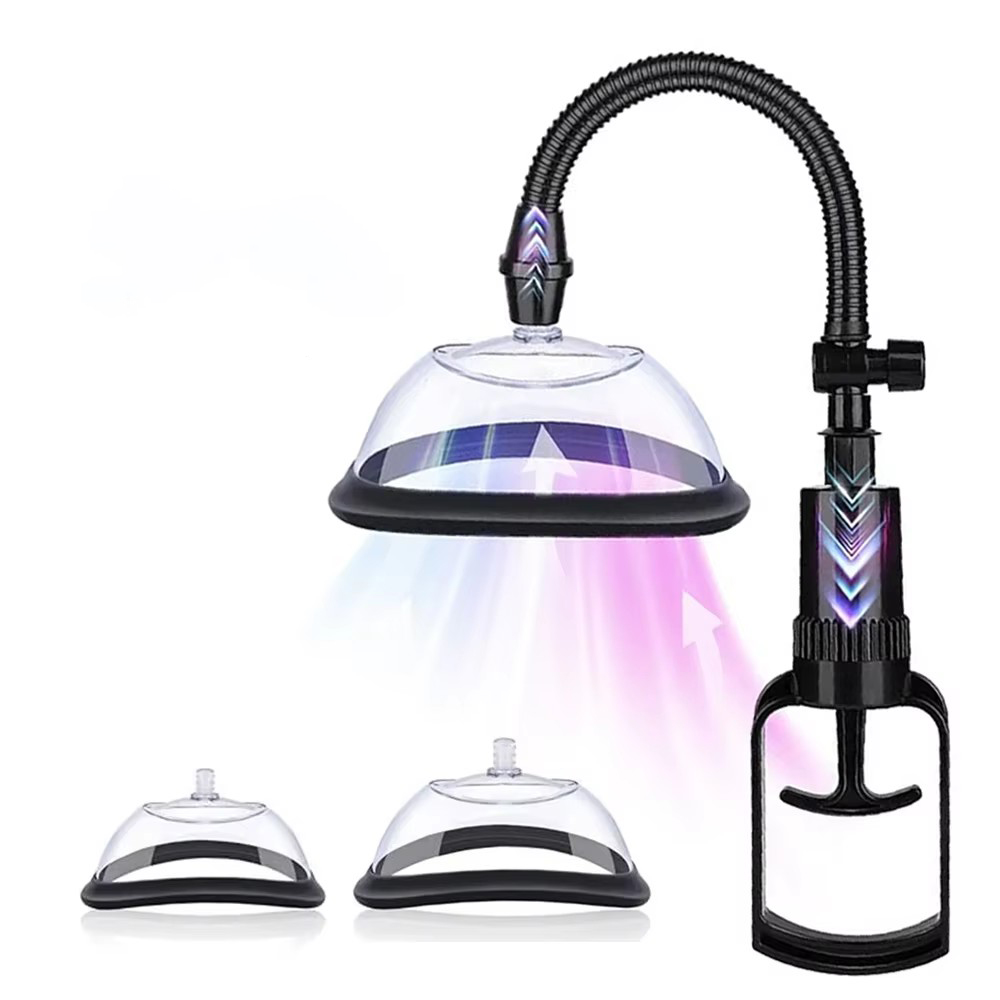 Breast Pump - 手動式膣ポンプ、クリトリス吸引器、大人用セックストイ、手動式女性用乳房マッサージ器、乳首刺激器、拡大真空ポンプカバー