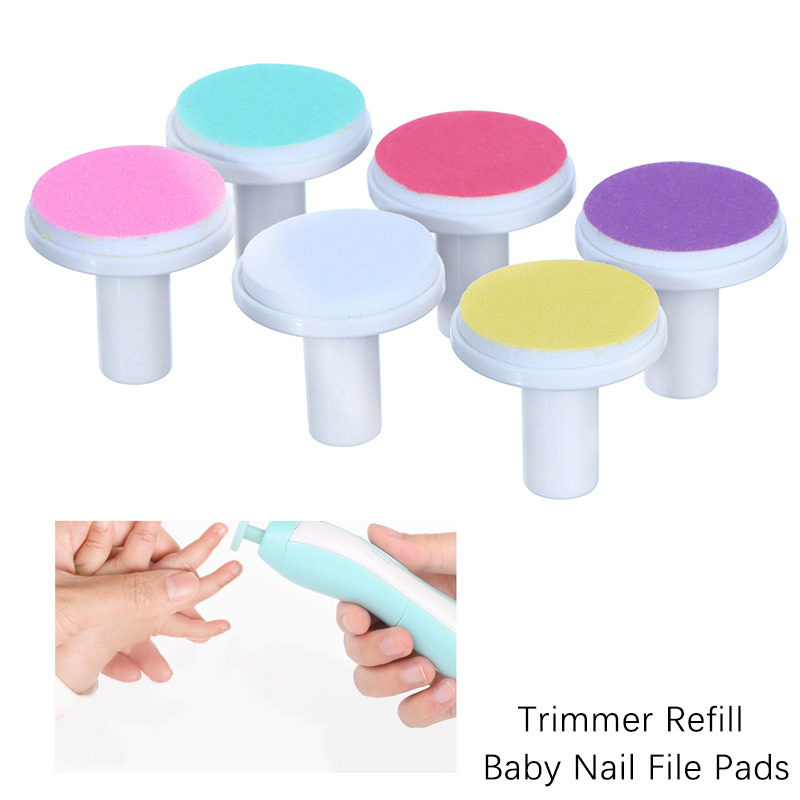 Baby Nail Trimmer Electric - 新品-10個入り ベビーネイルファイルパッド 電動ネイルトリマー交換用パッド ベビーネイルグラインディングヘッド 子供 新生児