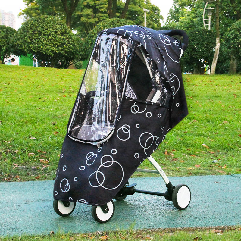 Stroller Rain Cover - ユニバーサルベビーカーレインカバーウェザーシールドカートフロントガラスレインコート新生児防風ベビーカーアクセサリー
