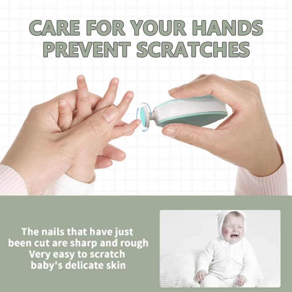 電動ネイルトリマー子供ネイルポリッシャーツールベビーケアキッ - Baby Nail Trimmer Electric のレビューと価格