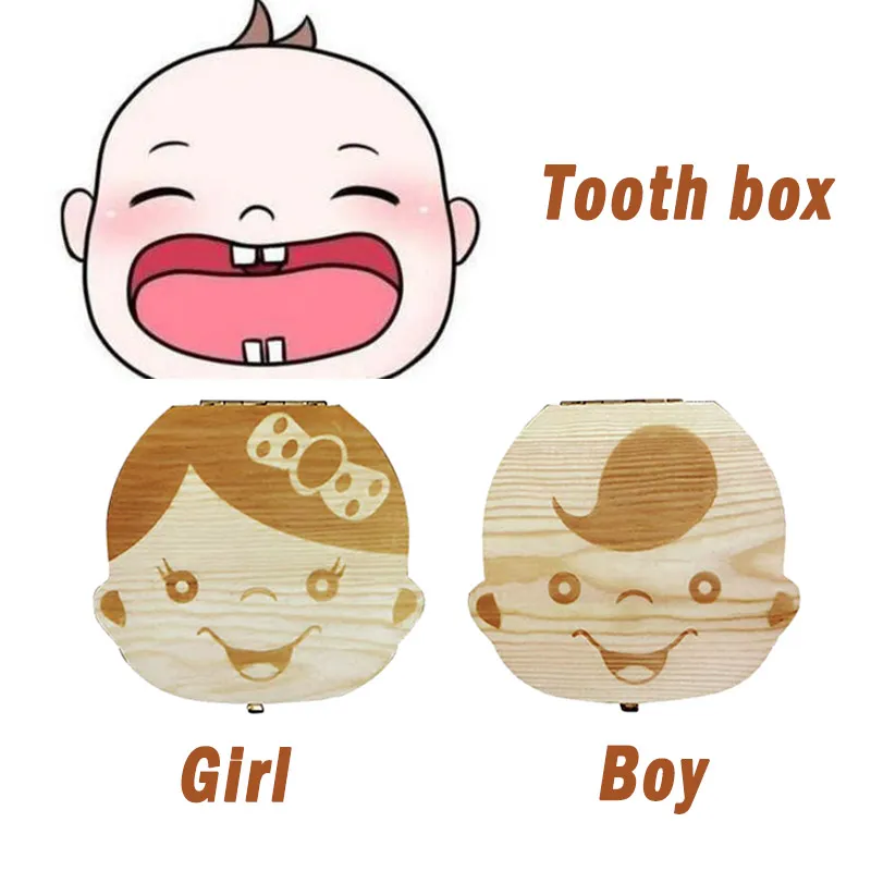 子供のための木製の牛乳歯オーガナイザー、赤ちゃんの歯の箱、ス - Baby Products Storage Box のレビューと価格