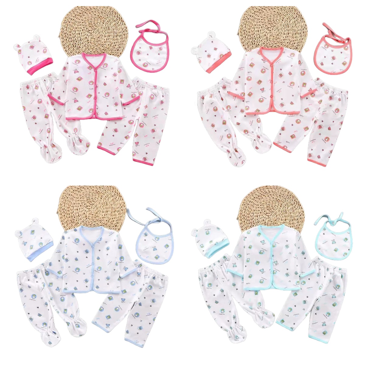 5 ピース/セット新生児女の子服セット綿ソフト下着幼児男の子 - Baby Products Sale のレビューと価格