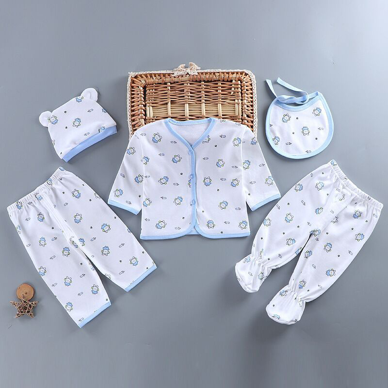 5 ピース/セット新生児女の子服セット綿ソフト下着幼児男の子 - Baby Products Sale のレビューと価格