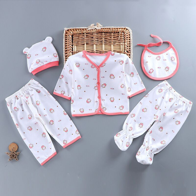 5 ピース/セット新生児女の子服セット綿ソフト下着幼児男の子 - Baby Products Sale のレビューと価格