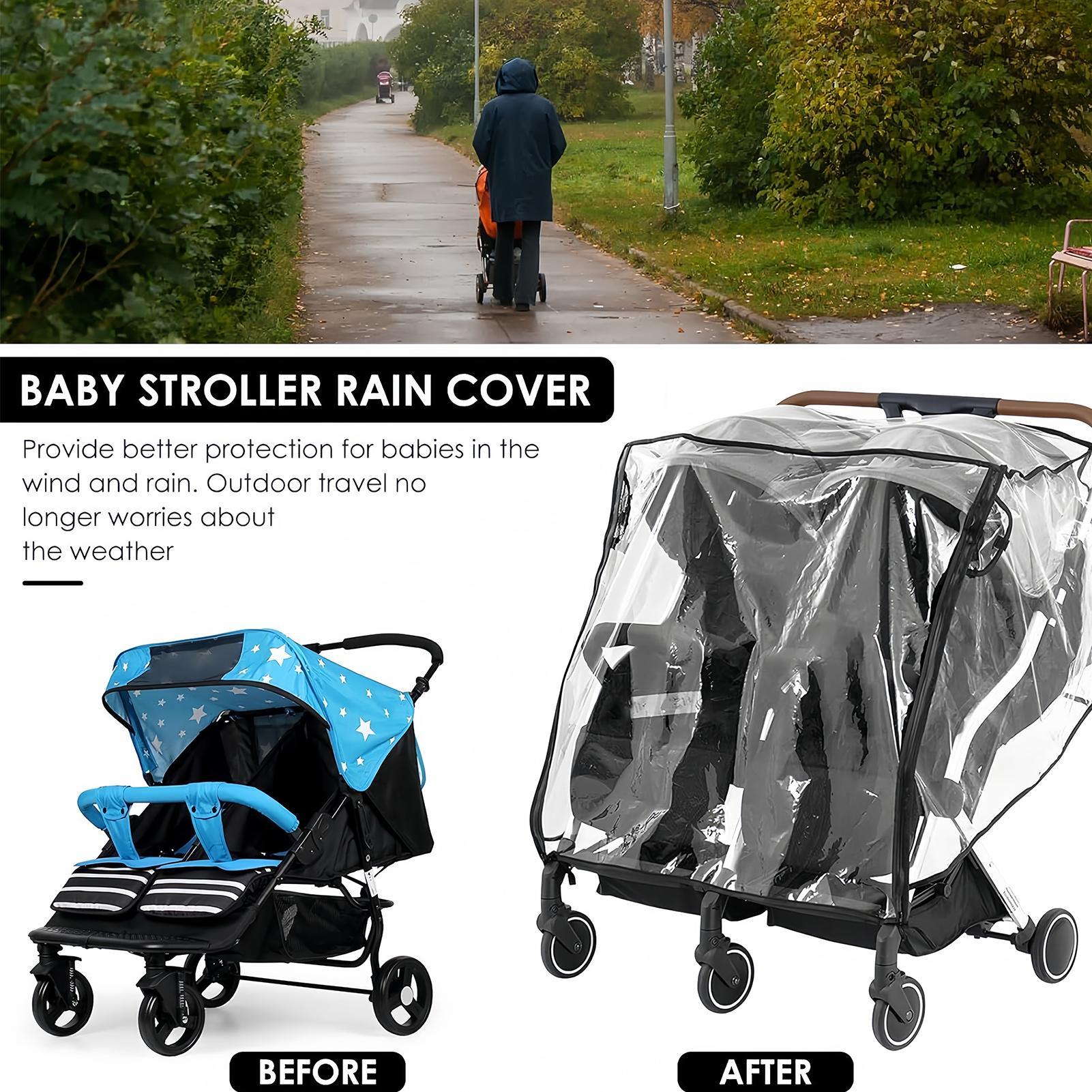 ベビーカーレインカバー防風クリア通気性プロテクタージョギング - Stroller Rain Cover のレビューと価格