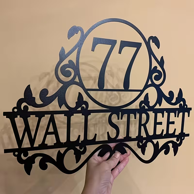 カスタムメタルハウスナンバー＆ストリートネームサイン - 屋 - Baby Products Decoration のレビューと価格