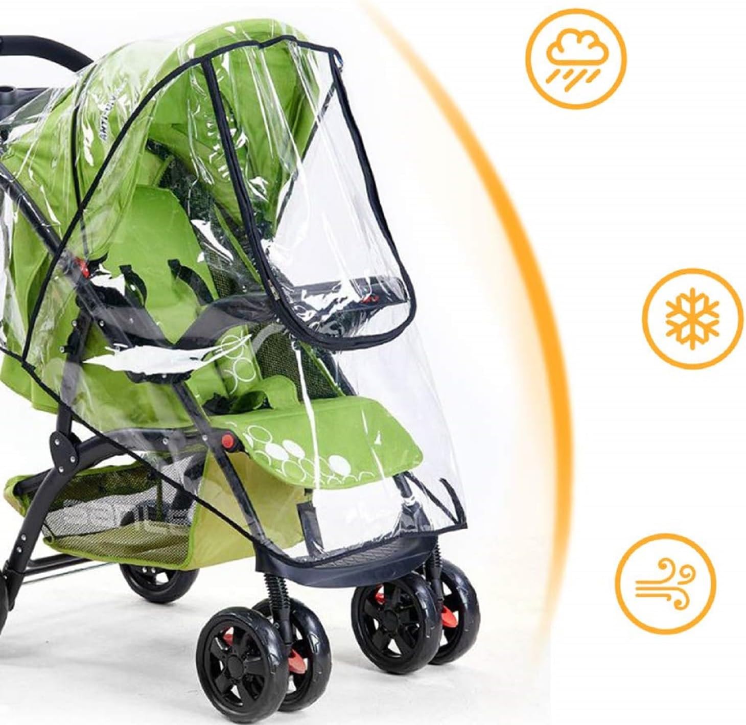 ベビーカー用レインカバー,通気性,防風性,防水性 - Stroller Rain Cover のレビューと価格