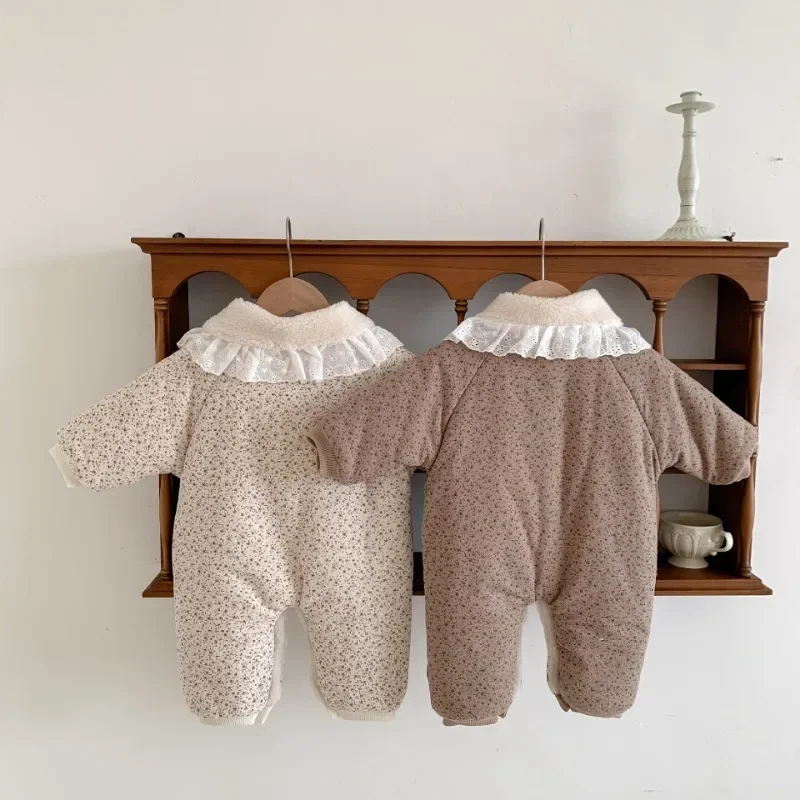新生児用フード付きコットンジャンプスーツ,厚手のロンパース, - Baby Products Sale のレビューと価格