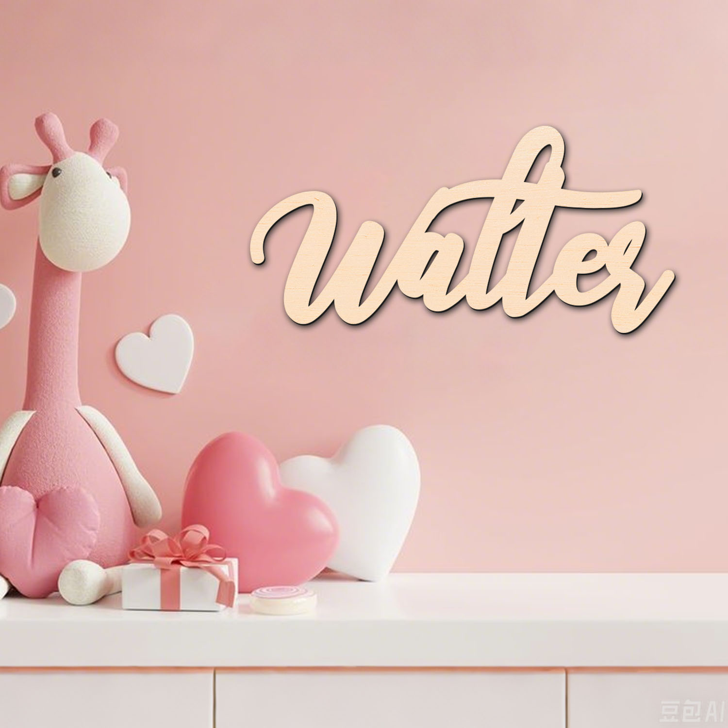 1個入りのパーソナライズされた木製姓札、カスタムコンテンツ、 - Baby Products Decoration のレビューと価格