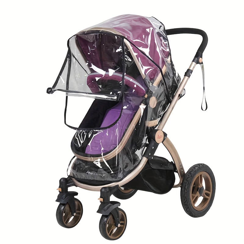1pc ポータブルユニバーサル防水レインカバー風防防塵シール - Stroller Rain Cover のレビューと価格
