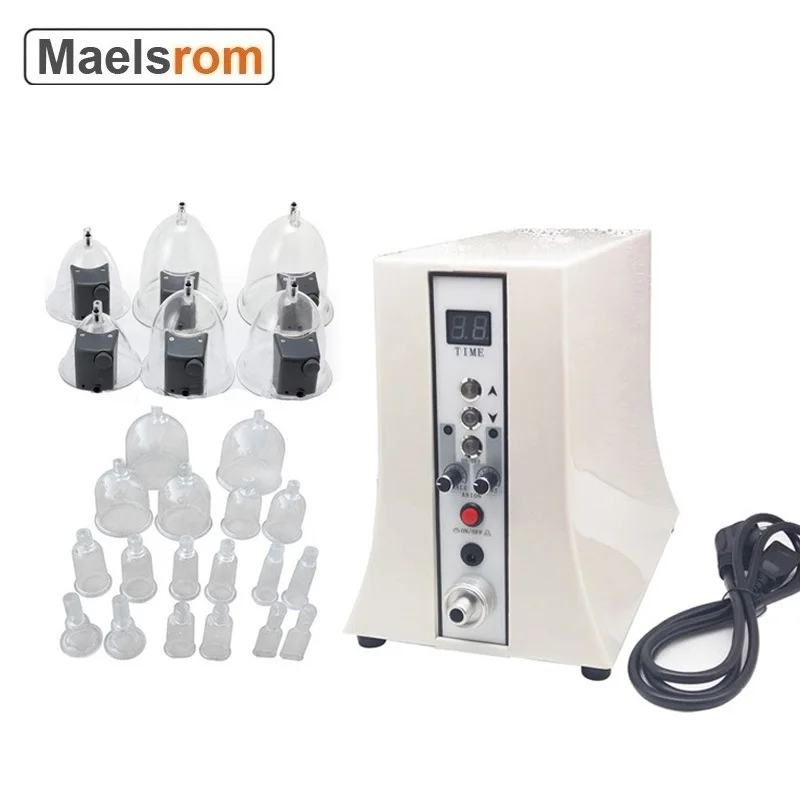24カップ付き真空療法ボディマッサージシステム - ボディ輪 - Breast Pump のレビューと価格