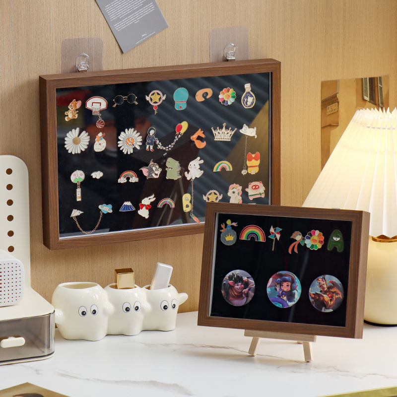 壁掛け式透明アクリルバッジディスプレイケース 防塵ピンメダル - Baby Products Storage Box のレビューと価格