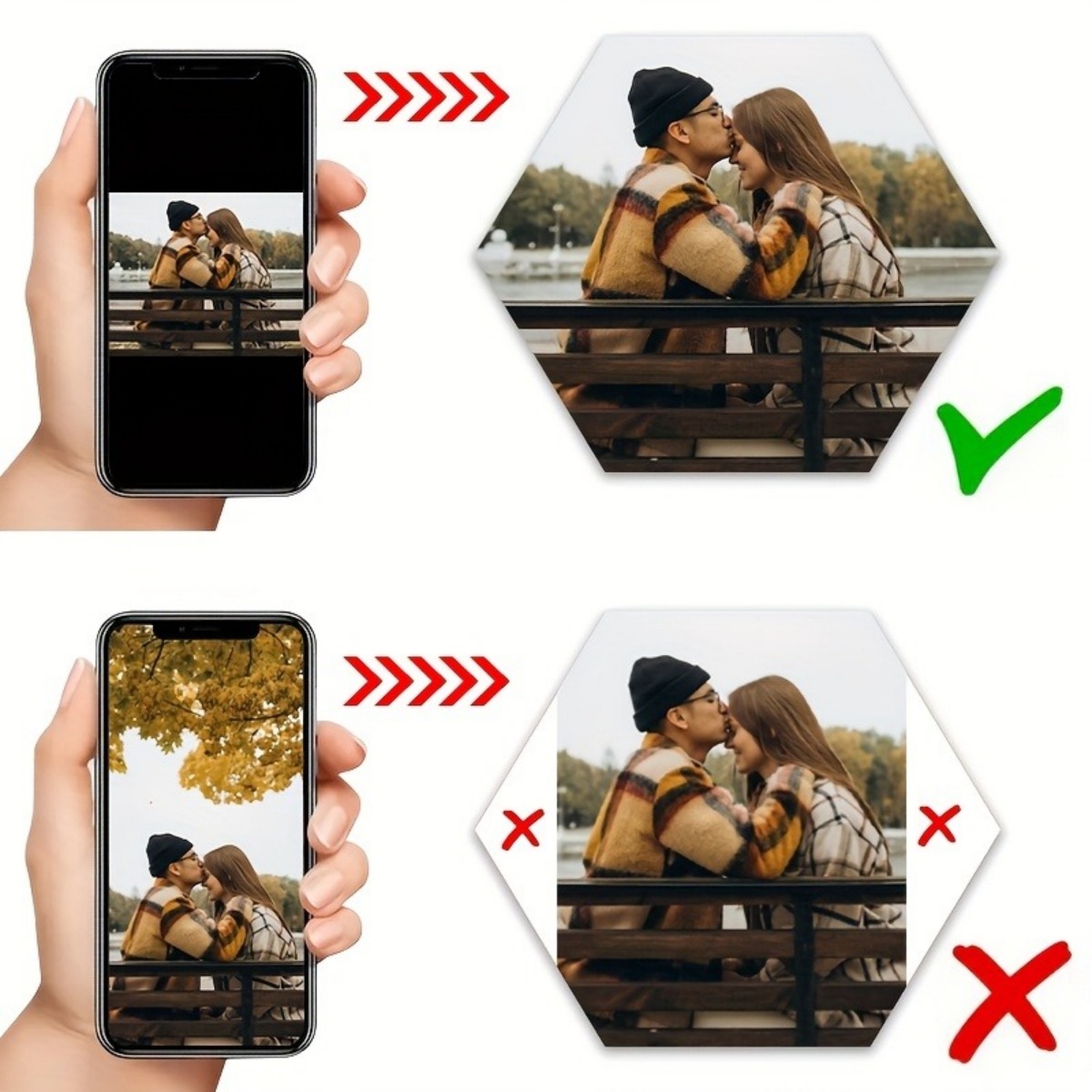 カスタムウォールデコレーション — モダンな六角形の写真プリ - Baby Products Decoration のレビューと価格