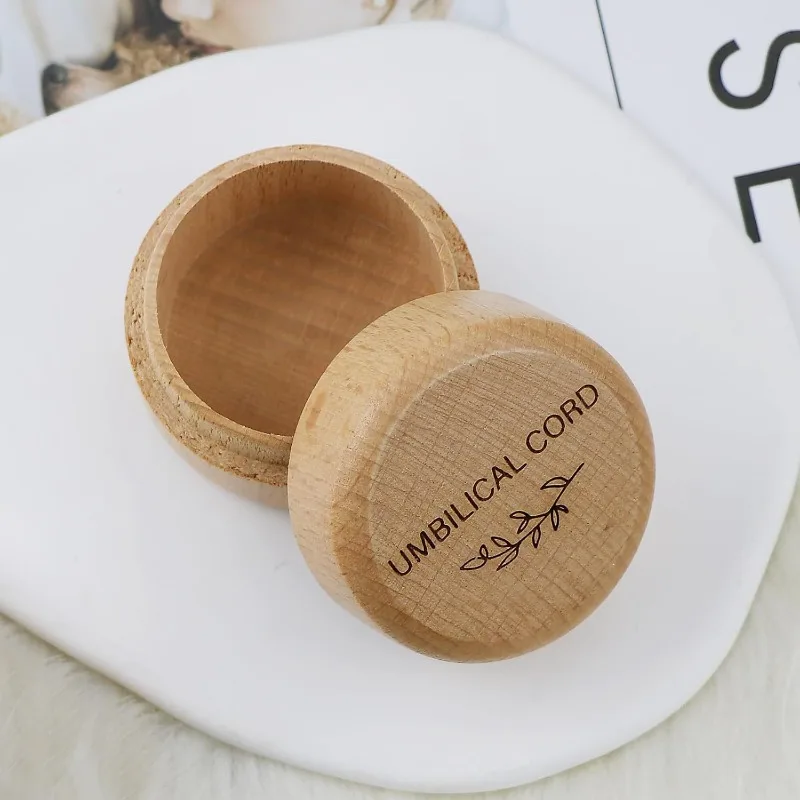 木製ベビーへその緒ボックス 小型密封記念品オーガナイザー 新 - Baby Products Storage Box のレビューと価格