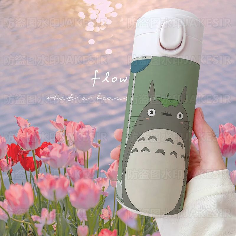 となりのトトロ アニメプリント ステンレス真空断熱カップ 大 - Portable Bottle Warmer のレビューと価格