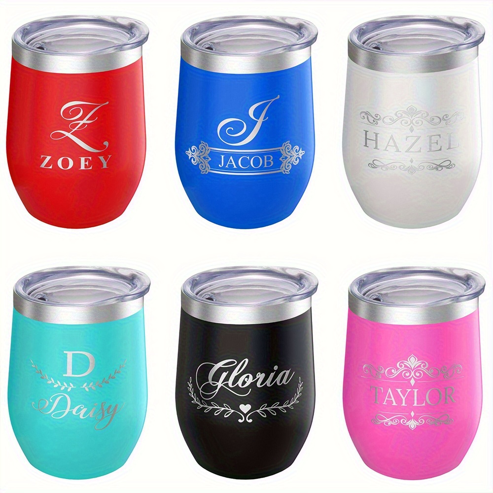 パーソナライズされたモノグラム名入りワインタンブラー、カスタ - Portable Bottle Warmer のレビューと価格