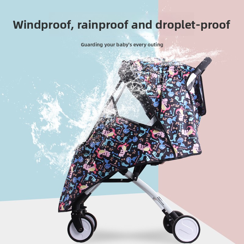 ユニバーサルベビーカーレインカバーウェザーシールドカートフロ - Stroller Rain Cover のレビューと価格