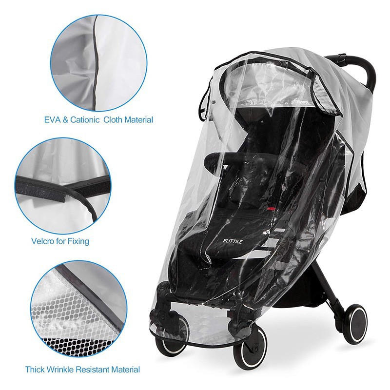 ユニバーサルベビーカーレインカバー乳母車防風カバー冬暖かい天 - Stroller Rain Cover のレビューと価格