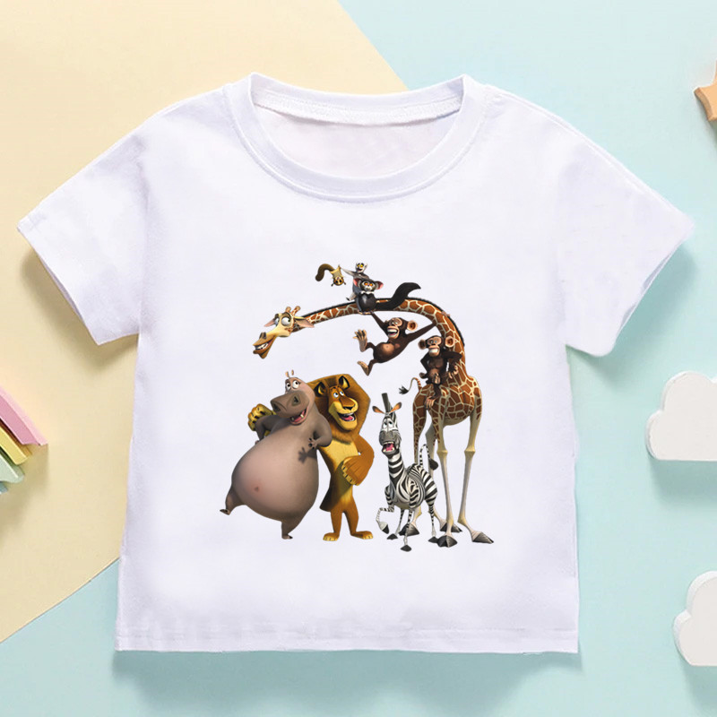 子供のための中型動物Tシャツ,ライオン,ゼブラ,キリンプリン - Baby Products Store のレビューと価格